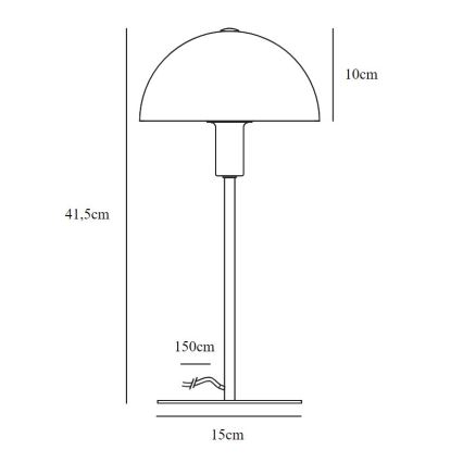 Nordlux - Lampe de table ELLEN 1xE14/40W/230V
