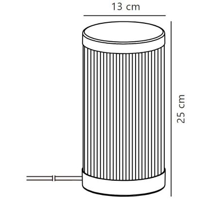 Nordlux - Lampe de table extérieure COUPAR 1xE27/25W/230V IP54 beige