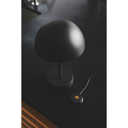 Nordlux - Lampe de table extérieure LED ELLEN, rechargeable et dimmable, 2,8 W/3,7 V 2200 mAh IP44 noire