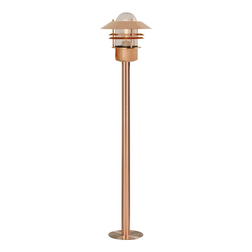 Nordlux - Lampe d'extérieur BLOKHUS 1xE27/60W/230V IP54 finition cuivre
