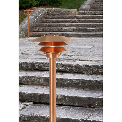 Nordlux - Lampe d'extérieur VENO 1xE27/60W/230V IP54 cuivrée