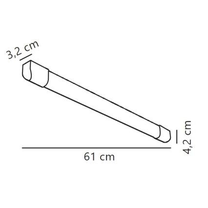 Nordlux - Lampe fluorescente ARLINGTON LED/10W/230V 61 cm