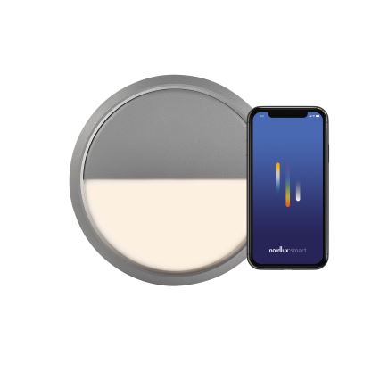 Nordlux - LED Applique da esterno dimmerabile AVA SMART LED/9,5W/230V 2700K IP54 grigio
