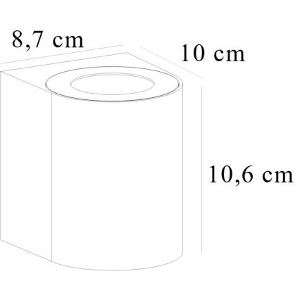 Nordlux - LED Außenwandleuchte CANTO 2xLED/5,5W/230V IP44 grau