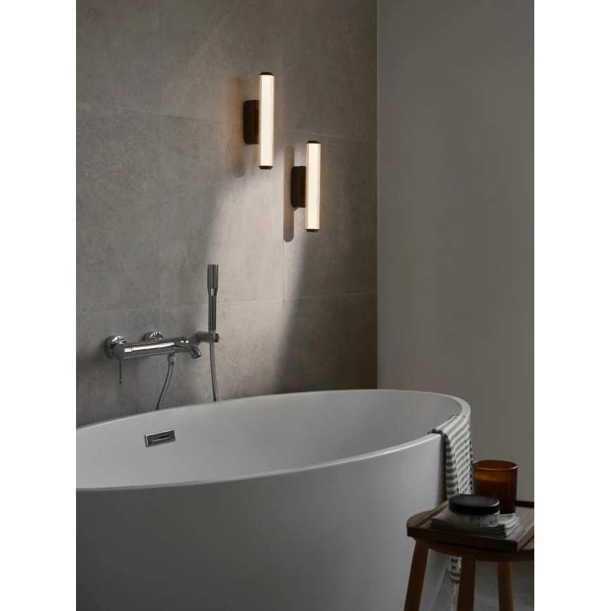 Nordlux - dimmbare LED-Badezimmer-Wandleuchte VIRELLE LED/8W/230V 3000/4000K IP44 schwarz