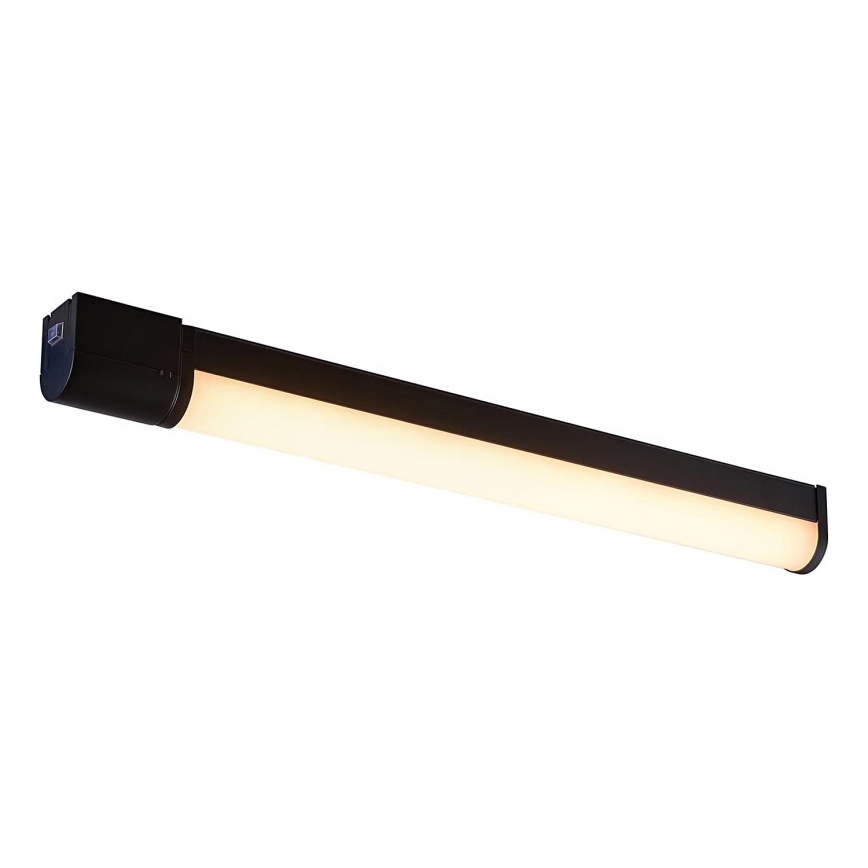 Nordlux - LED-Badspiegelleuchte mit Steckdose MALAIKA LED/15W/230V IP44 68,4cm schwarz