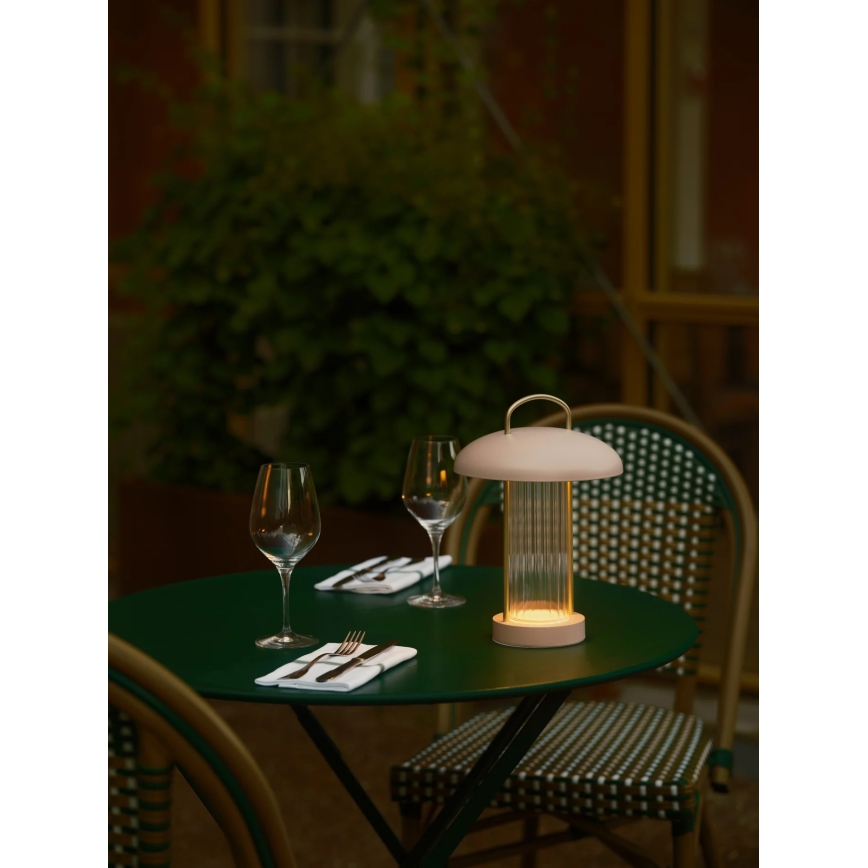 Nordlux - Lampe de bureau LED à commande tactile, rechargeable et dimmable MIRANO LED/3W/3,7V rose