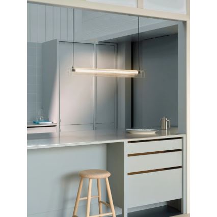 Nordlux - Dimmbare LED-Hängeleuchte an Stahlseil ALIANI LED/20W/230V 3000K 100 cm schwarz/klar