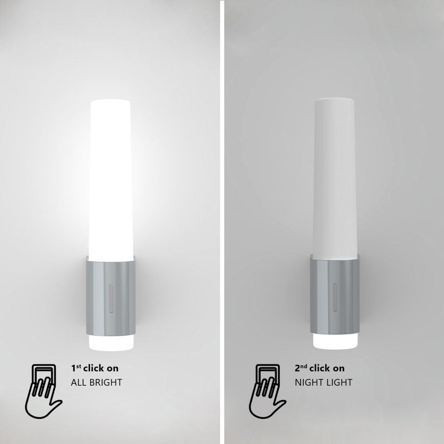 Nordlux - LED Dimmerabile Applique da bagno HELVA LED/6,8W/230V IP44 CRI 90 bianco