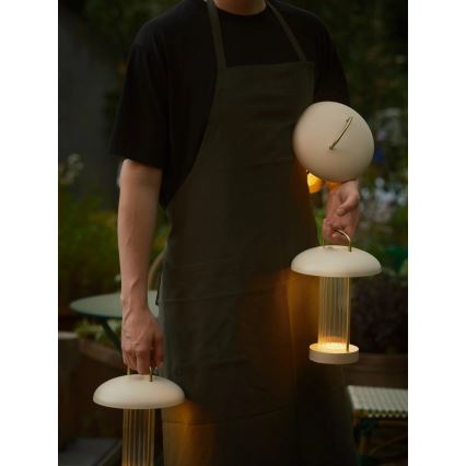 Nordlux - Lampada da tavolo LED ricaricabile dimmerabile a sfioramento MIRANO LED/3W/3,7V beige