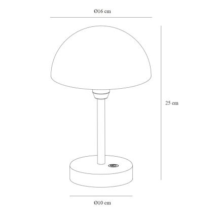 Nordlux - LED Dimmerabile rechargeable per esterni lampada da tavolo ELLEN LED/2,8W/3,7V IP44 verde