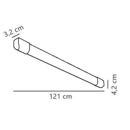 Nordlux - LED Lampada fluorescente ARLINGTON LED/18W/230V 121 cm