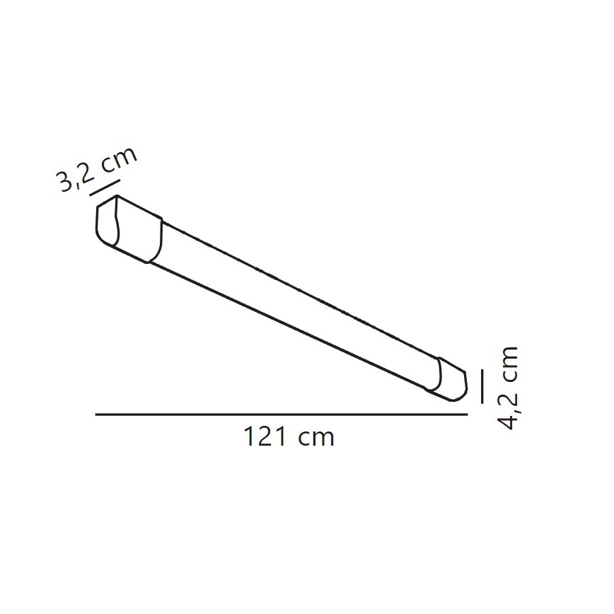 Nordlux - LED Lampada fluorescente ARLINGTON LED/18W/230V 121 cm