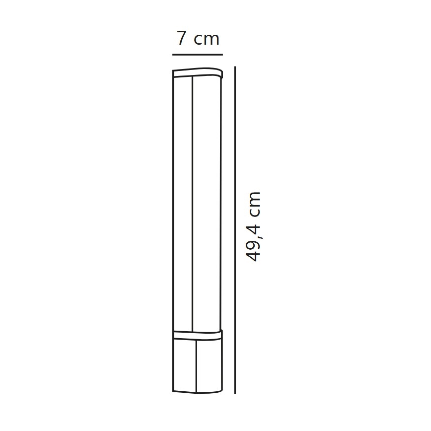 Nordlux - LED Lampada per specchio da bagno MALAIKA LED/6W/230V 3000K IP44 nero