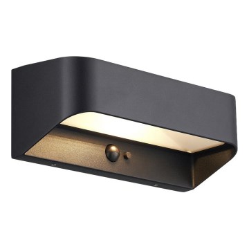 Nordlux - LED-Solarleuchte mit Sensor MARCELLIO LED/5W/5V IP54 2200 mAh schwarz