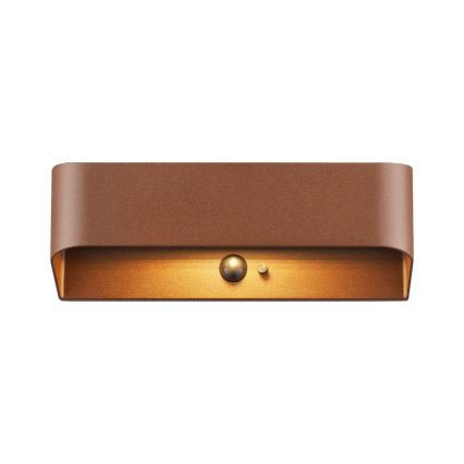 Nordlux - LED-Solarleuchte mit Sensor MARCELLIO LED/5W/5V IP54 2200 mAh braun