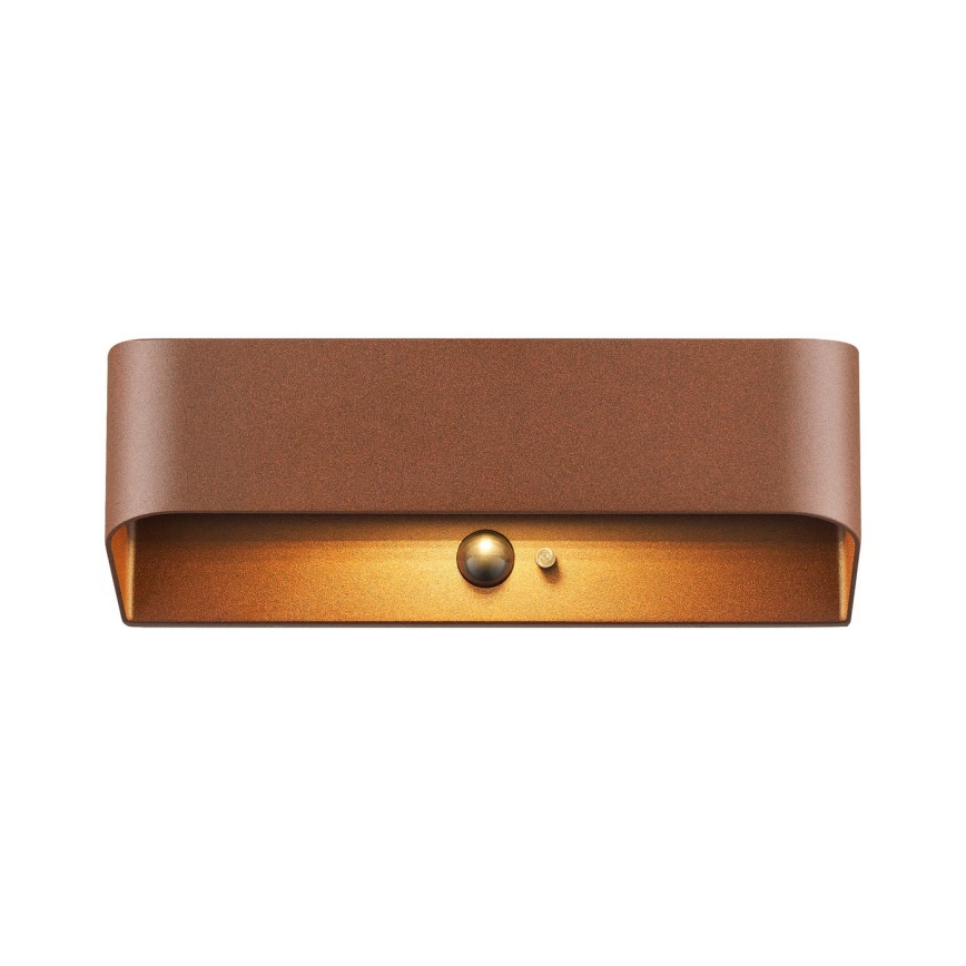 Nordlux - LED-Solarleuchte mit Sensor MARCELLIO LED/5W/5V IP54 2200 mAh braun