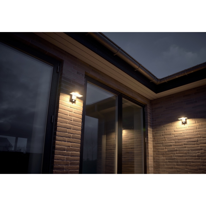Nordlux - LED-Solarwandleuchte mit Sensor RICA LED/5W/3,7V IP44 eckig