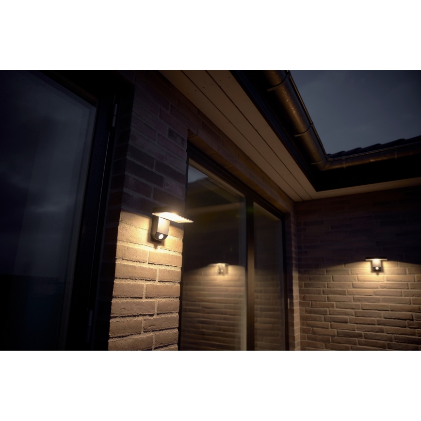 Nordlux - LED-Solarwandleuchte mit Sensor RICA LED/5W/3,7V IP44 eckig