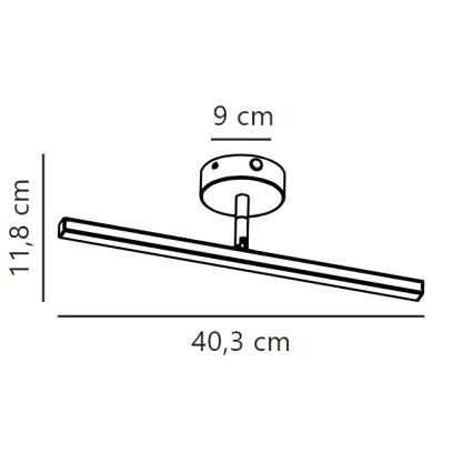 Nordlux - LED-Spiegelbeleuchtung für Badezimmer IP LED/6,2W/230V IP44 40 cm matt Chrom