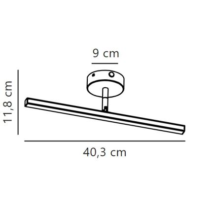 Nordlux - LED-Spiegelbeleuchtung für Badezimmer IP LED/6,2W/230V IP44 40 cm weiß
