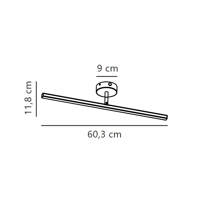 Nordlux - LED-Spiegelbeleuchtung für Badezimmer IP LED/7,2W/230V IP44 60 cm matt Chrom