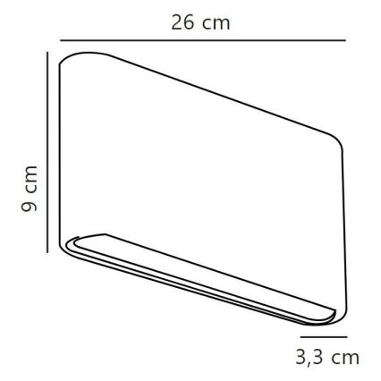 Nordlux - LED-Wandleuchte für den Außenbereich KINVER LED/10W/230V IP54 schwarz