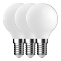 Nordlux - Lot de 3 ampoules LED G45 E14, 4W, 230V, 2700K