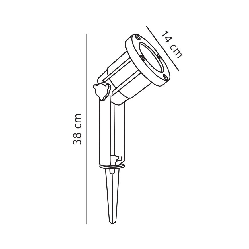 Nordlux - Luce Spot da esterno SPOTLIGHT 1xGU10/35W/230V IP54