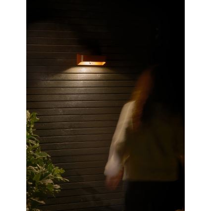 Nordlux - Lampe solaire LED avec capteur MARCELLIO LED/5W/5V IP54 2200 mAh marron