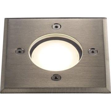 Nordlux - Outdoor-Einfahrtsleuchte PATO 1xGU10/35W/230V IP65 matt Chrom eckig