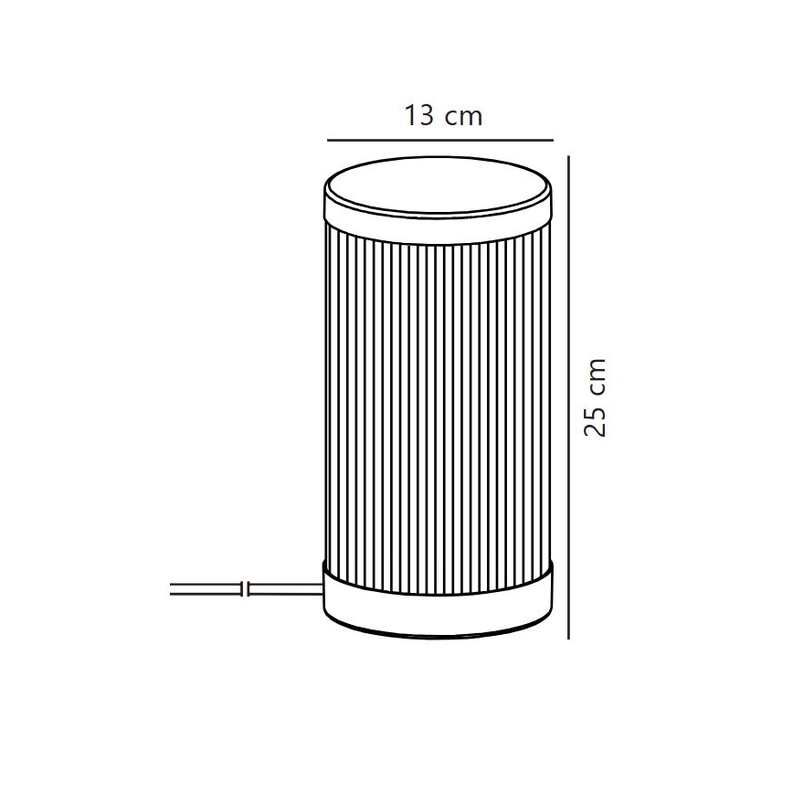 Nordlux - Outdoor-Tischleuchte COUPAR 1xE27/25W/230V schwarz