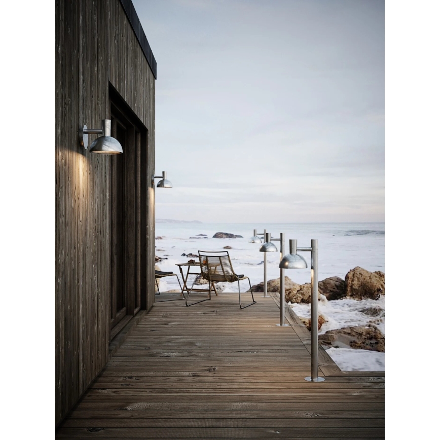 Nordlux - Outdoor-Wandleuchte ARKI 1xE27/20W/230V IP54 silbern