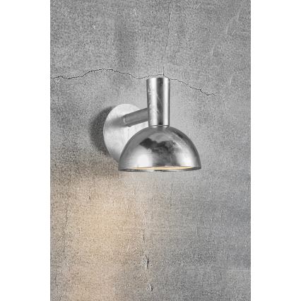 Nordlux - Outdoor-Wandleuchte ARKI 1xE27/20W/230V IP54 silbern