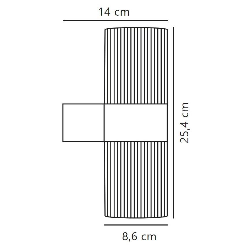 Nordlux - Outdoor-Wandleuchte KYKLOP 2xGU10/25W/230V IP54 braun