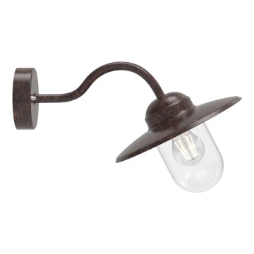 Nordlux - Outdoor-Wandleuchte LUXEMBOURG 1xE27/60W/230V IP54 braun/Patina