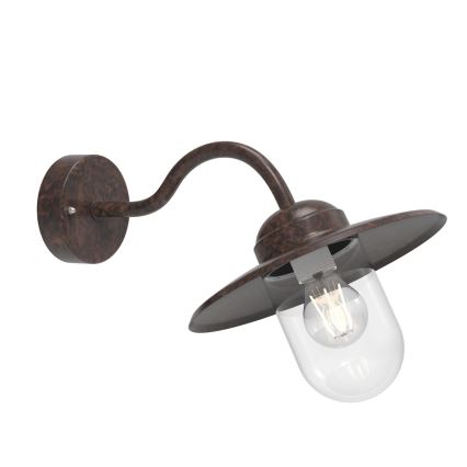 Nordlux - Outdoor-Wandleuchte LUXEMBOURG 1xE27/60W/230V IP54 braun/Patina
