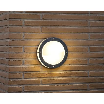 Nordlux - Outdoor-Wandleuchte MALTA 1xE27/60W/230V silbern