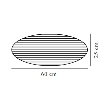 Nordlux - Paralume per lampadario VILLO E27 diametro 60 cm grigio