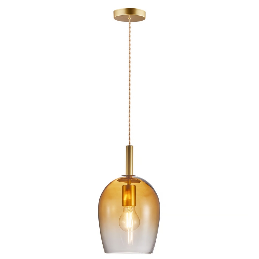 Nordlux - Pendelleuchte an Kabel UMA 1xE27/40W/230V Ø 18 cm braun/rauchfarben