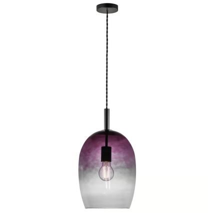 Nordlux - Pendelleuchte an Kabel UMA 1xE27/40W/230V Ø 23 cm schwarz/rauchglas