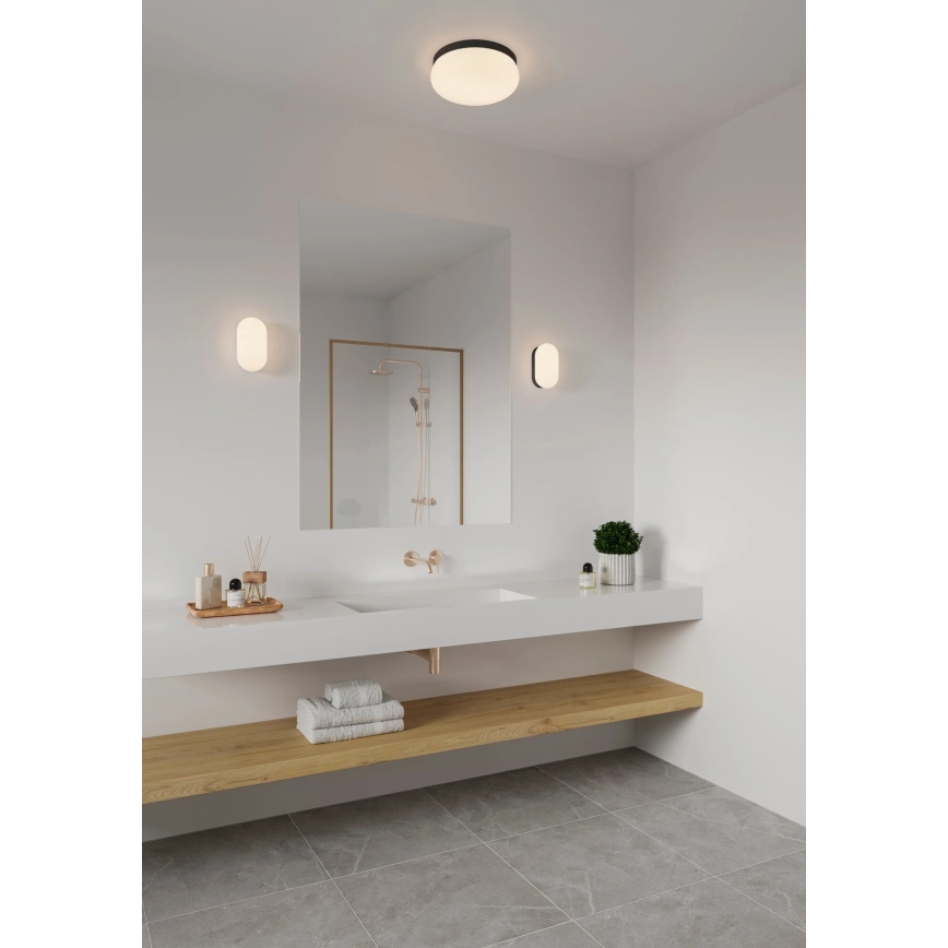 Nordlux - Plafoniera da bagno FOAM 2xE27/55W/230V IP44 nero