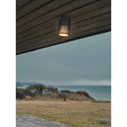 Nordlux - Plafoniera da esterno ALUDRA 1xE27/15W/230V antracite