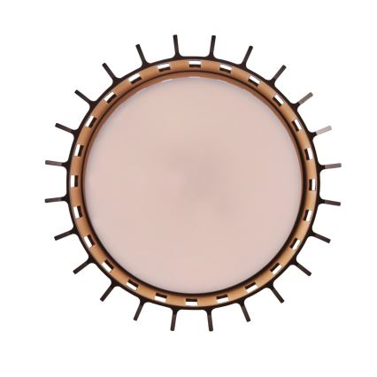 Nordlux - Plafoniera da esterno ALUDRA 1xE27/15W/230V diametro 12,4 cm marrone