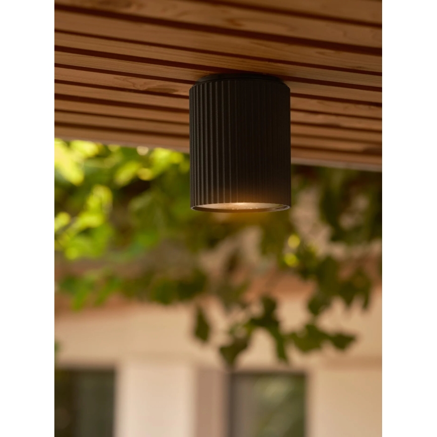Nordlux - Plafoniera da esterno KYKLOP 1xGU10/15W/230V IP54 nero