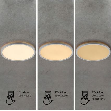 Nordlux - Plafoniera da bagno dimmerabile a LED OJA LED/14,5W/230V 3000/4000K IP54 Ø 30 cm