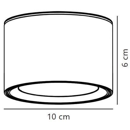 Nordlux - Plafonnier à intensité variable FALLON LED/5,5W/230V 2700K blanc