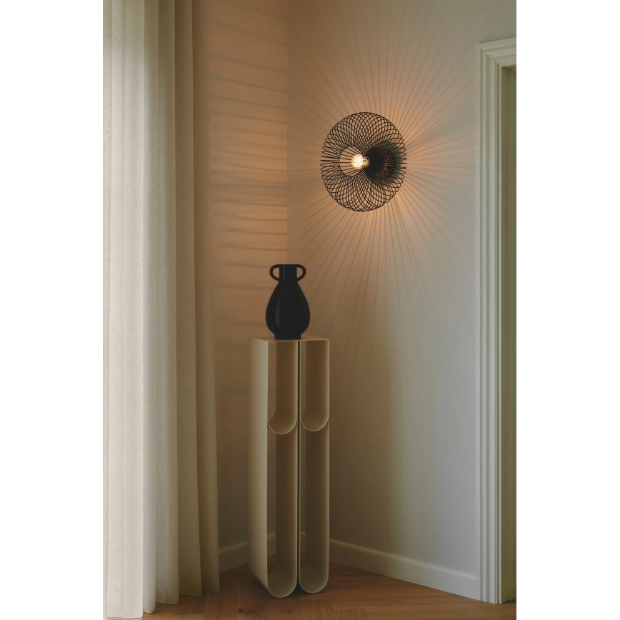 Nordlux - Plafonnier BERONI 1xE27/60W/230V Ø 40,3 cm noir
