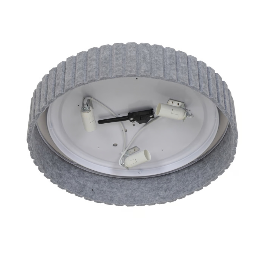 Nordlux - Plafonnier CORATO 3x E14 / 15 W / 230 V, Ø 42 cm, gris