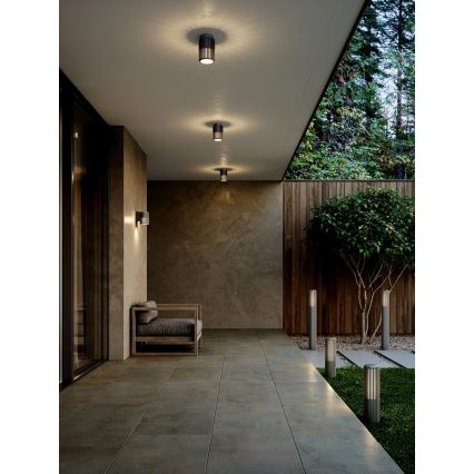 Nordlux - Plafonnier extérieur ALUDRA 1xE27/15W/230V anthracite